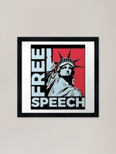 Listing image for Free-Speech Framed Art Print Framed Wall Art Poster Canvas Print Picture