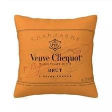 VEUVE CLICQUOT BRUT Cushion Cover 45 x 45 Pillow Case Decor New Gift Champagne