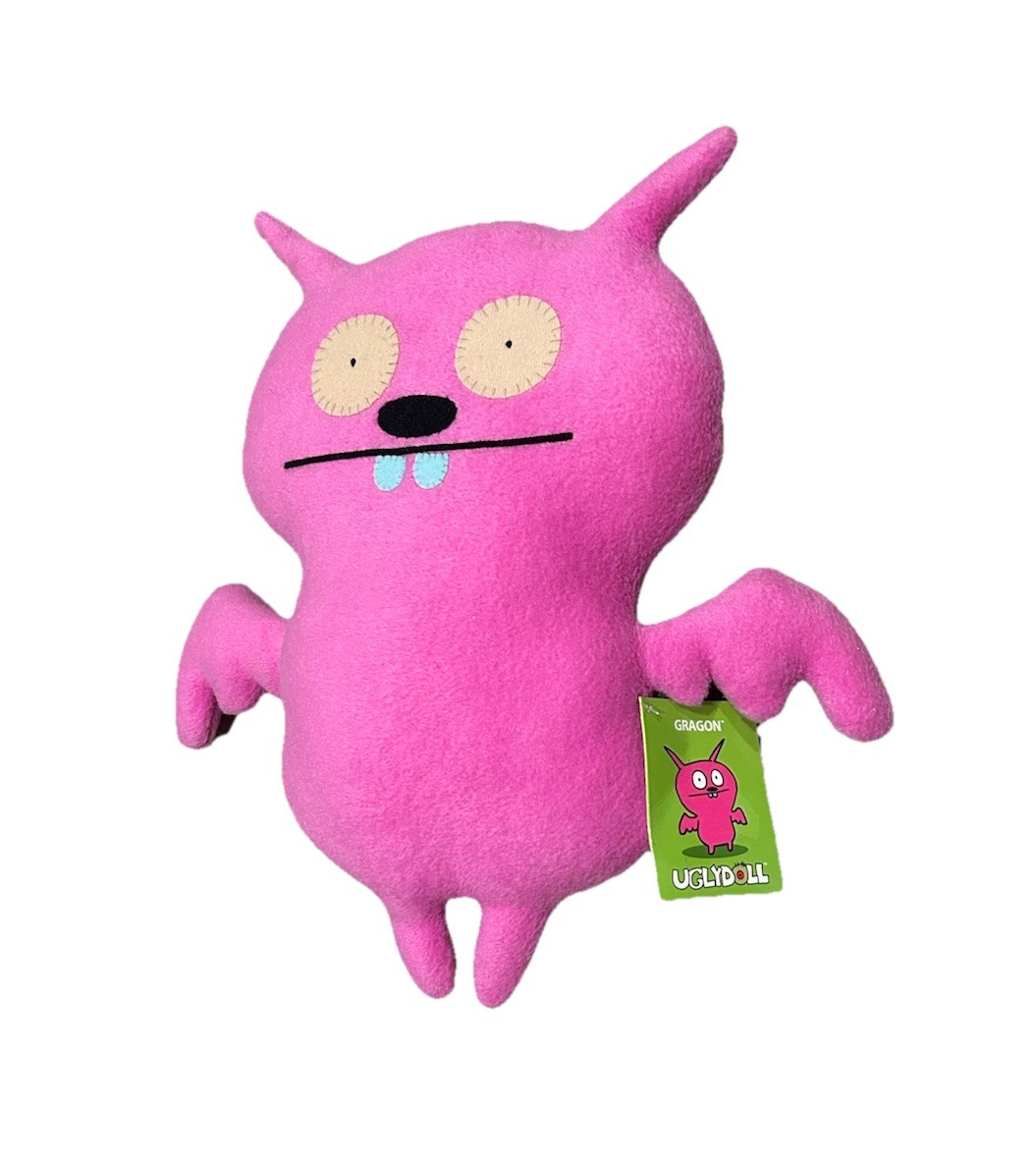 Uglydoll GRAGON Pink Dragon Plush 12&rdquo; 2012 NWT Pretty Ugly
