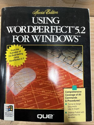 Using WordPerfect 5.2 for Windows Rairden, Anthony und Gary Picavet:
