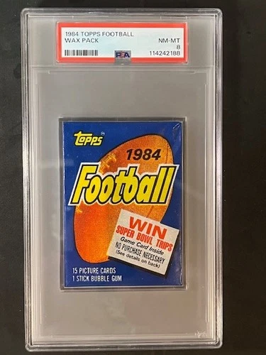 1984 Topps Football WAX PACK PSA 8 ELWAY MARINO RC