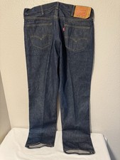 VTG Levis 501xx Jeans Mens 38x34 meas. 36x33 Blue Denim Stiff Button Fly Pants