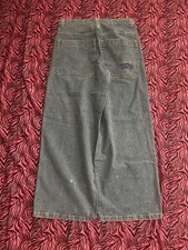VTG 90s Solo Semore Jeans Wide Leg Baggy Men s Size W28 L29 Embroidered Pocket