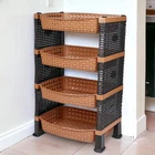 4 Tier Shelving Fruit/ Veg Units Baskets Storage Cart Rack  Kitchen Organizer