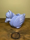 Vintage 40’s Shawnee Pottery Planter Mother Goose Periwinkle Blue 4” Tall