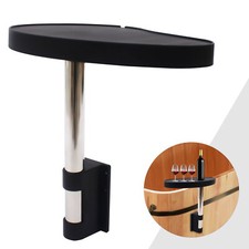 Swivel Side Table Tray Snack Tray Large Capacity For Hot Tub Swim Spa Anti-Slip