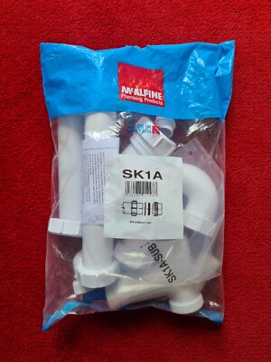 McALPINE 1,5 SCHÜSSEL KÜCHENSPÜLE SANITÄR SET MIT FALLE/2 DÜSEN