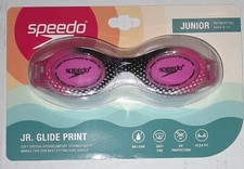 Speedo swimming Goggles PINK/BLACK Ages 6 - 14 NEW