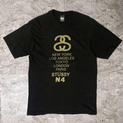 San Francisco Limited T-Shirt Old Stussy Gold Lame Logo