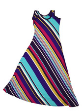 Calvin Klein Womens Multi Colored Sleeveless Tent Dress Wide Hem Stretch Size 2