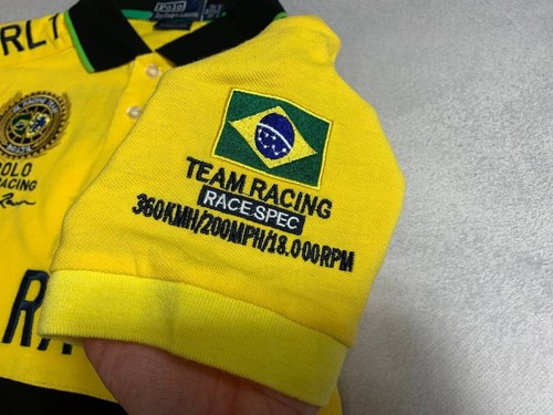 Vintage Polo Ralph Lauren Racing Brazil #5 Poloshirt - Bild 7 von 11