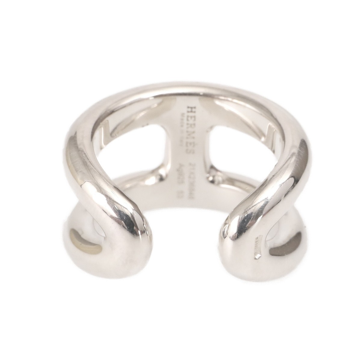 HERMES Ring Osmose PM Silver925 H102539B 00048 Silver Size