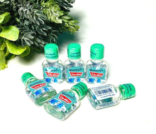 6 X PoySian Pim Saen Herbal Poy Sian Balm Oil Motion Inhaler Dizzy Cold Nasal - Picture 3 of 7