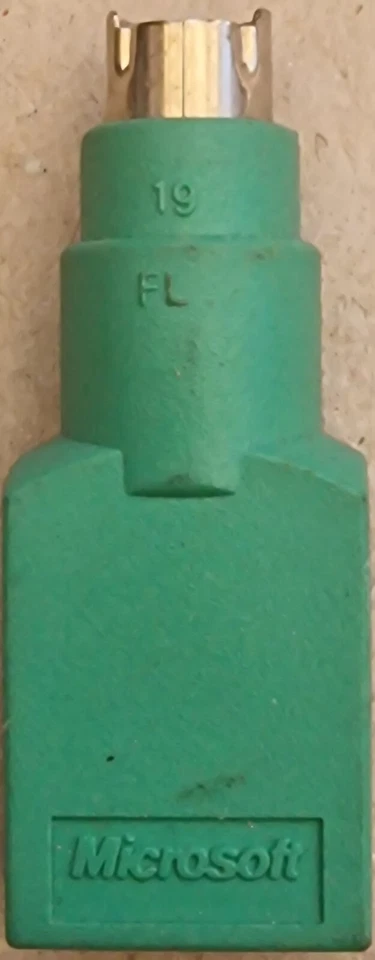 USB FEMALE TO PS2 PS/2 MALE ADAPTOR CONVERTER ADAPTER PC LAPTOP MOUSE KEYBOARD - Image 2 of 2