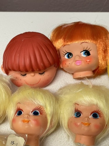 Vintage Doll HEADS Japan Korea Mixed Lot Boy Girls Clown Crafting - Picture 4 of 19