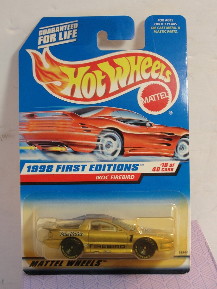 スーパー 1998 Hot Wheels #653 First Editions 16/40 IROC FIREBIRD Gold