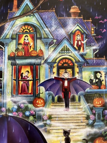 "Fright Night" 1000-Pc Jigsaw Puzzle Vermont Christmas Company Halloween; FUN - Picture 3 of 8