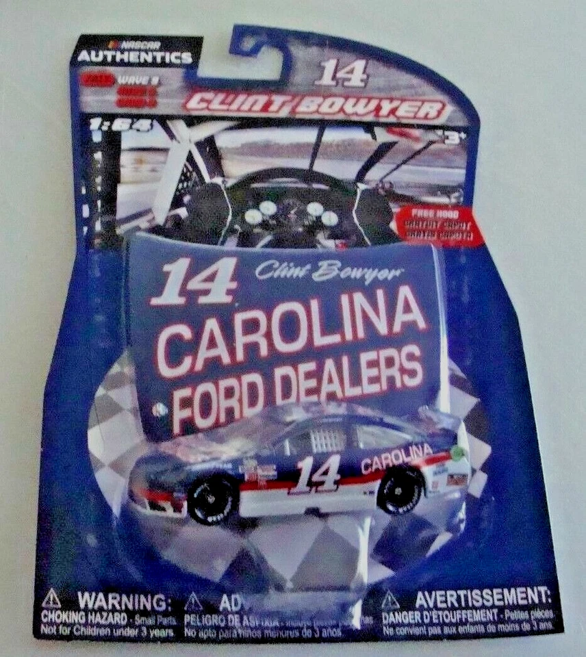 #14 CLINT BOWYER CAROLINA CONCESIONARIOS FORD FUSION WAVE 9 2017 COCHE 1:64 Foto 4 de 4