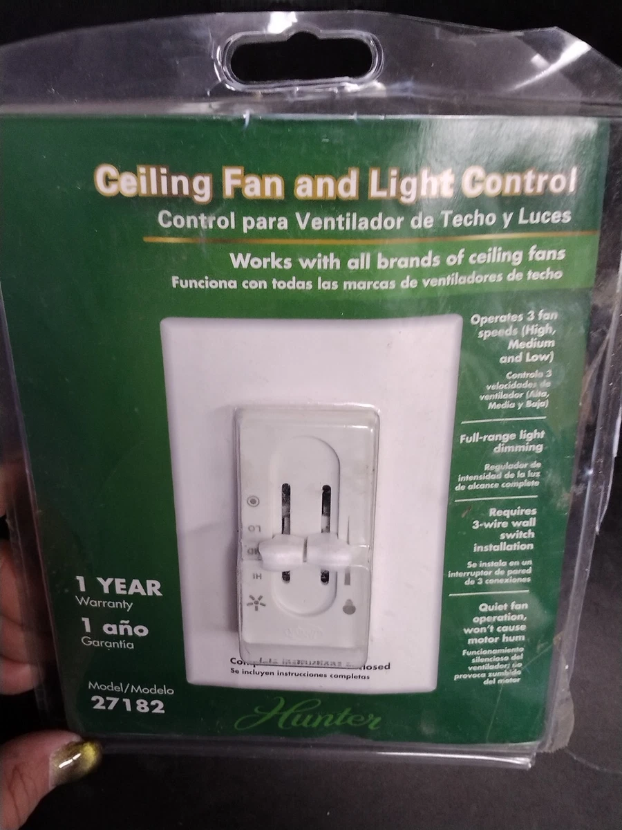 Hunter Ceiling Fan And Light Control Model 27182 Shelly Lighting