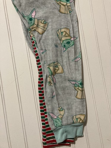 2 Pairs of Pants Holiday Time and Star Wars size 7/8 Pajamas Leggings Red Green - Picture 5 of 6