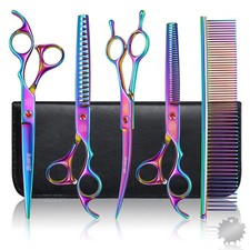 Professional Dog Grooming Scissors Set, 7 Inch/8 Inch Pet Grooming Scissors C...