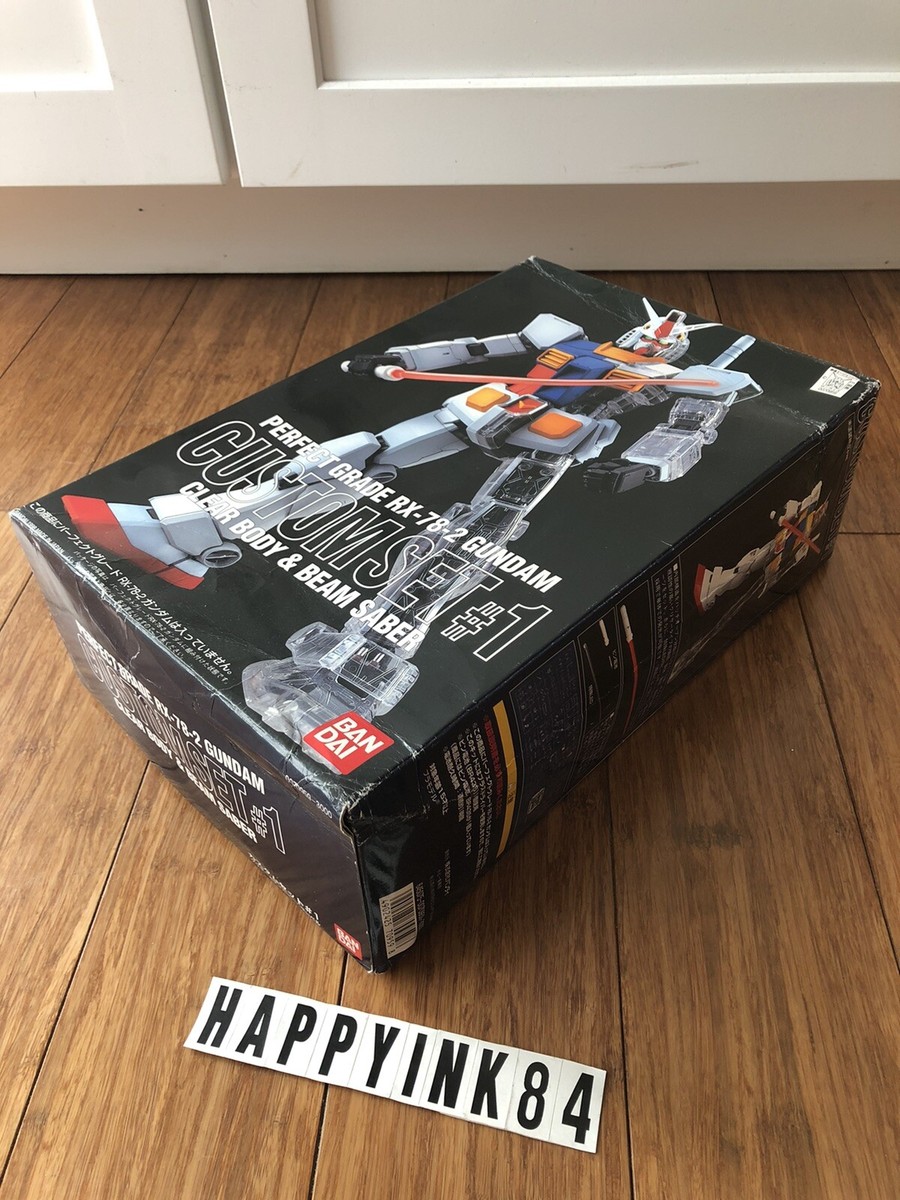 ✓Perfect Grade RX-78-2 Gundam Custom Set 1 Clear Body Only 
