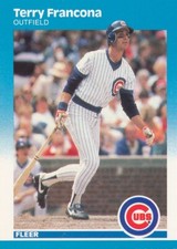 Terry Francona 1987 Fleer   #564  Chicago Cubs baseball card
