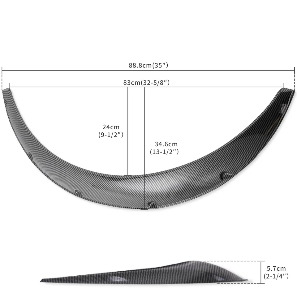 For Datsun 510 610 710 Carbon Fiber Fender Flares Wide Body Kit Wheel Arches - Image 2 of 4