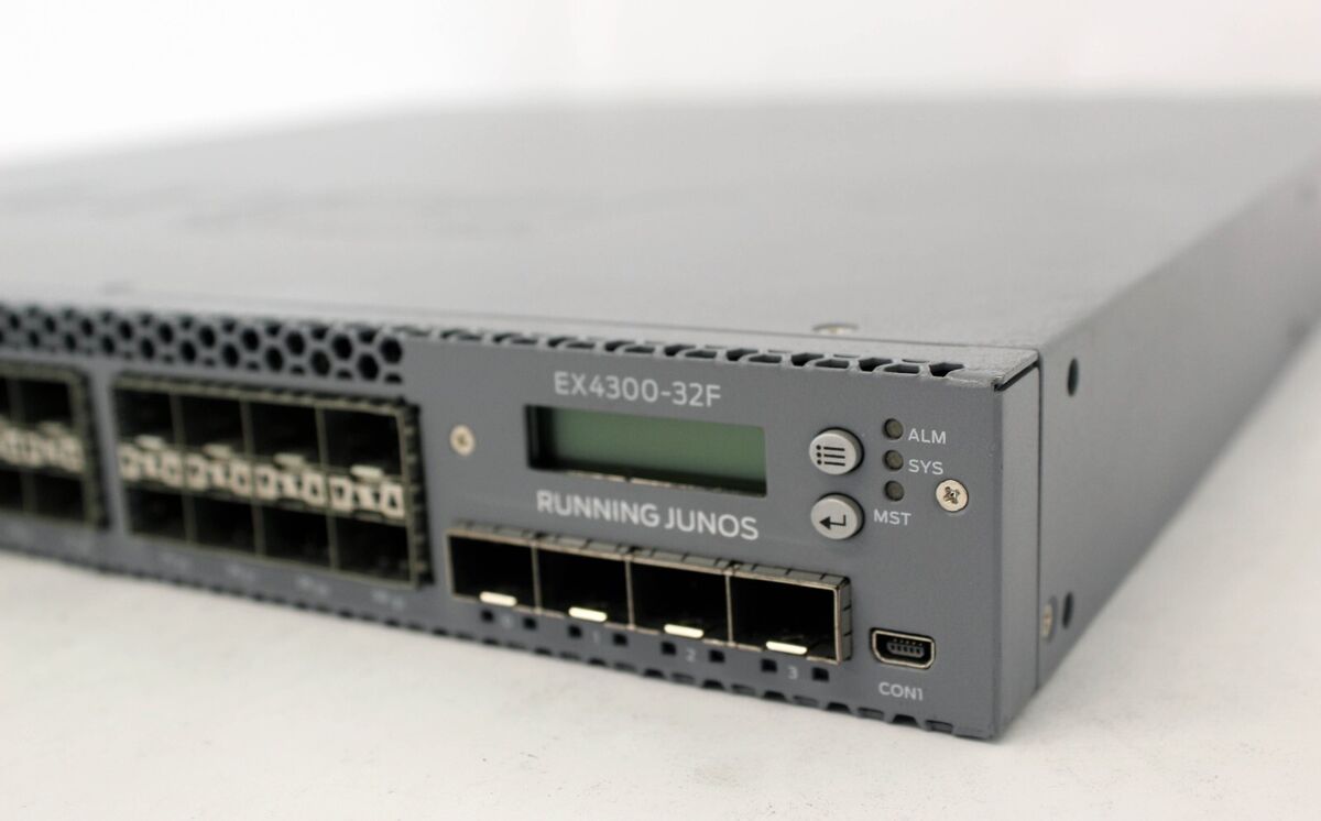 Juniper EX4300-32F 32-port 100/1000BASE-X SPF, 4x10G BASE-X Juniper EX4300-32F 32-port 100/1000BASE-X SPF, 4x10G BASE-X