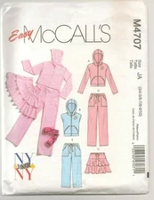 McCall's M4707 Sewing Pattern Childs Jacket Vest Skirt Pants Cut on Size 9/10