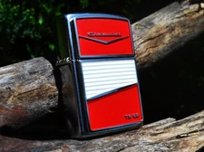 Chevy Bel Air Emblem Zippo Lighter - Bowtie - Chevrolet - GM - Mint - Rare