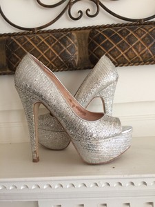silver stilettos