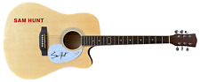 Sam Hunt Signed Autograph Full Size Acoustic Guitar Country Singer Beckett COA Sam Hunt Signed Autograph Full Size Acoustic Guitar Country Singer Beckett COA