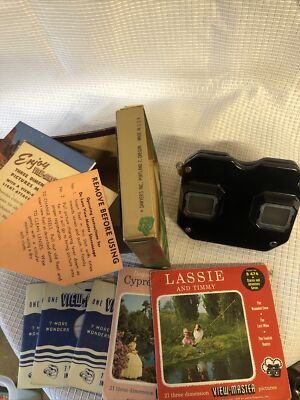 Vintage c1950s View-Master Stereoscope with Paperwork Reels