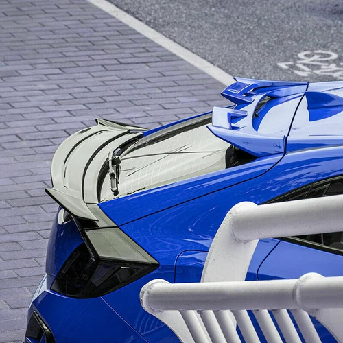 Blue Roof Spoiler Tail Lip Wing Bar Decor For Honda civic Hatchback 2016-2021 - Picture 6 of 6