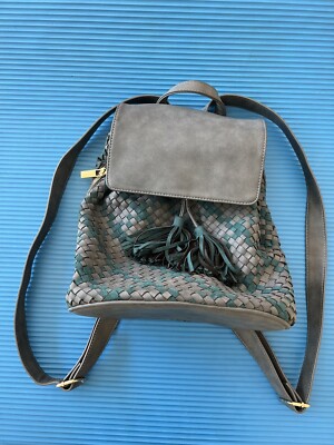 Deux Lux backpack green and gray Deux Lux Womens Backpack Adjustable Medium Size Gray/Green  main image 2
