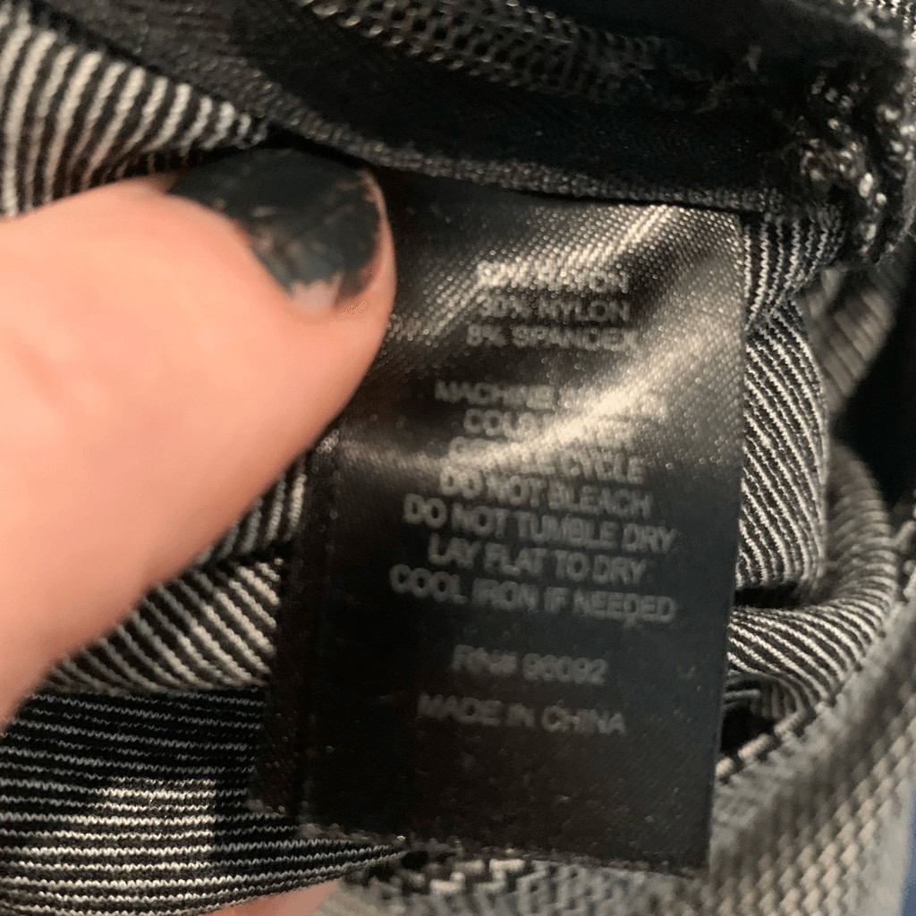 Dalia Black Houndstooth Patterned Low Rise Croppe… - image 6