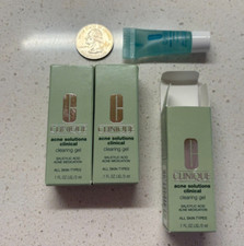 3x CLINIQUE Acne Solutions Clinical Clearing Gel Mini/Travel Size 0.1 oz /3 ml