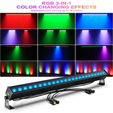 192W RGB 24LED Waterproof Wall Washer Light Bar  IP65 DMX Stage DJ Wash Lights