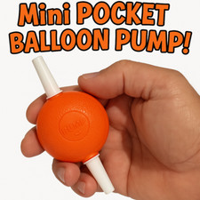 POCKET HAND BALLOON AIR PUMP Small 260 Animal Twisting Clown Squeeze To Blow Up