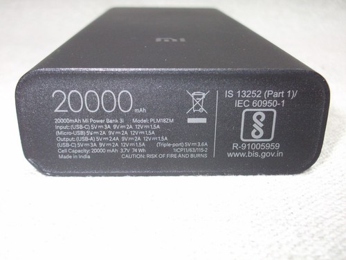 Xiaomi Mi Power Bank 3i 20000mAh Power Bank Battery Pack - 第 4/6 張圖片