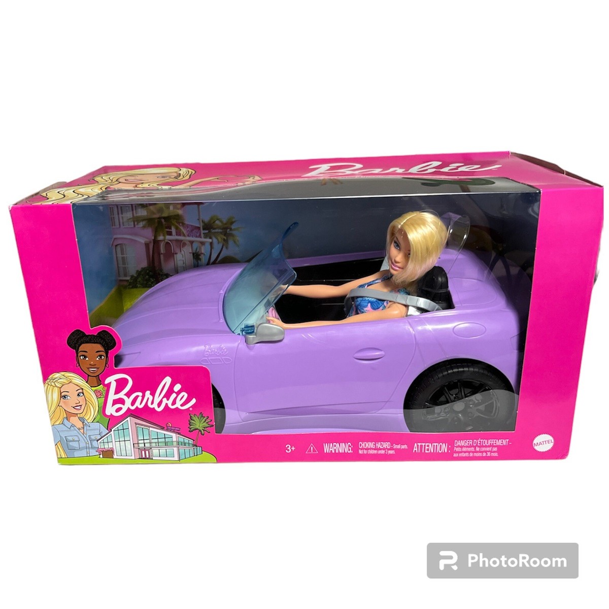 NIB Barbie Convertible Car Lavender With Barbie Doll | eBay
