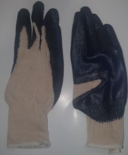 Radnor 64057011 Large 7 Gauge Rubber Palm & Finger Coated Work Gloves 1 Dozen
