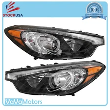Fits 2014 2016 Kia Forte & Koup Headlight LED Left Right 92101A7210 92102A7210 