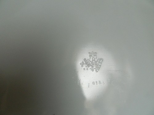 Vintage JAJ PYREX Milk Glass Serving Platter Tray Roses Pattern 7 613 England - Picture 7 of 7