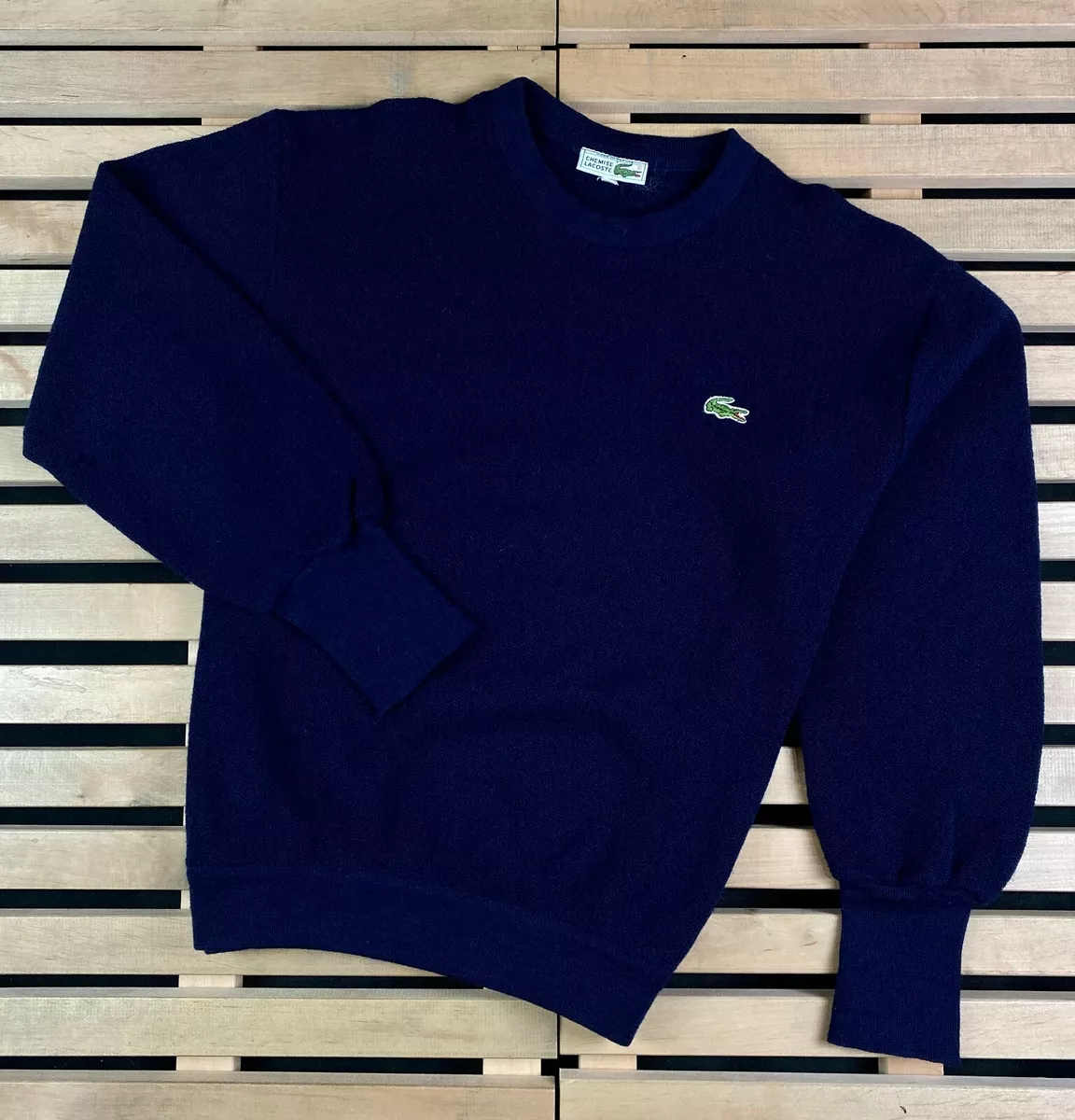 Mens Sweater Chemise Lacoste Vintage Size 2 / M