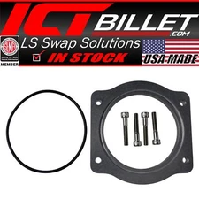 LS 92mm Throttle Body to 102mm Intake Manifold 4 Bolt TB Adapter LS1 LS3 LSX