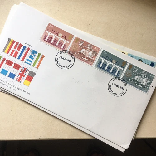 GB FDC First Day Cover 1984 Europa 2nd European Election Rotherham UNADDRESSED