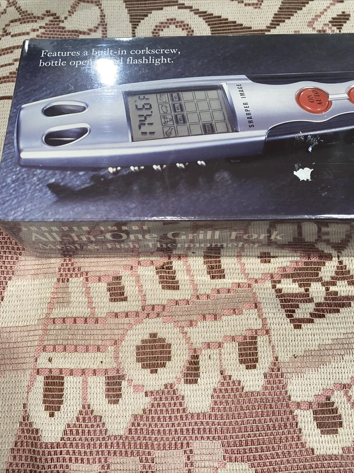 NEW Sharper Image Rainproof Grill Fork Thermometer BBQ Beef Fish Pork SEALED - Image 4 of 4
