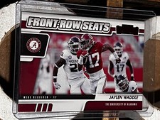 2021 Contenders Draft Picks Jaylen Waddle Front Row Seats RED PARALLEL SP #9 RC